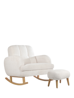 CuddleCo Etta Cuddle Nursing Chair & Footstool, Natural