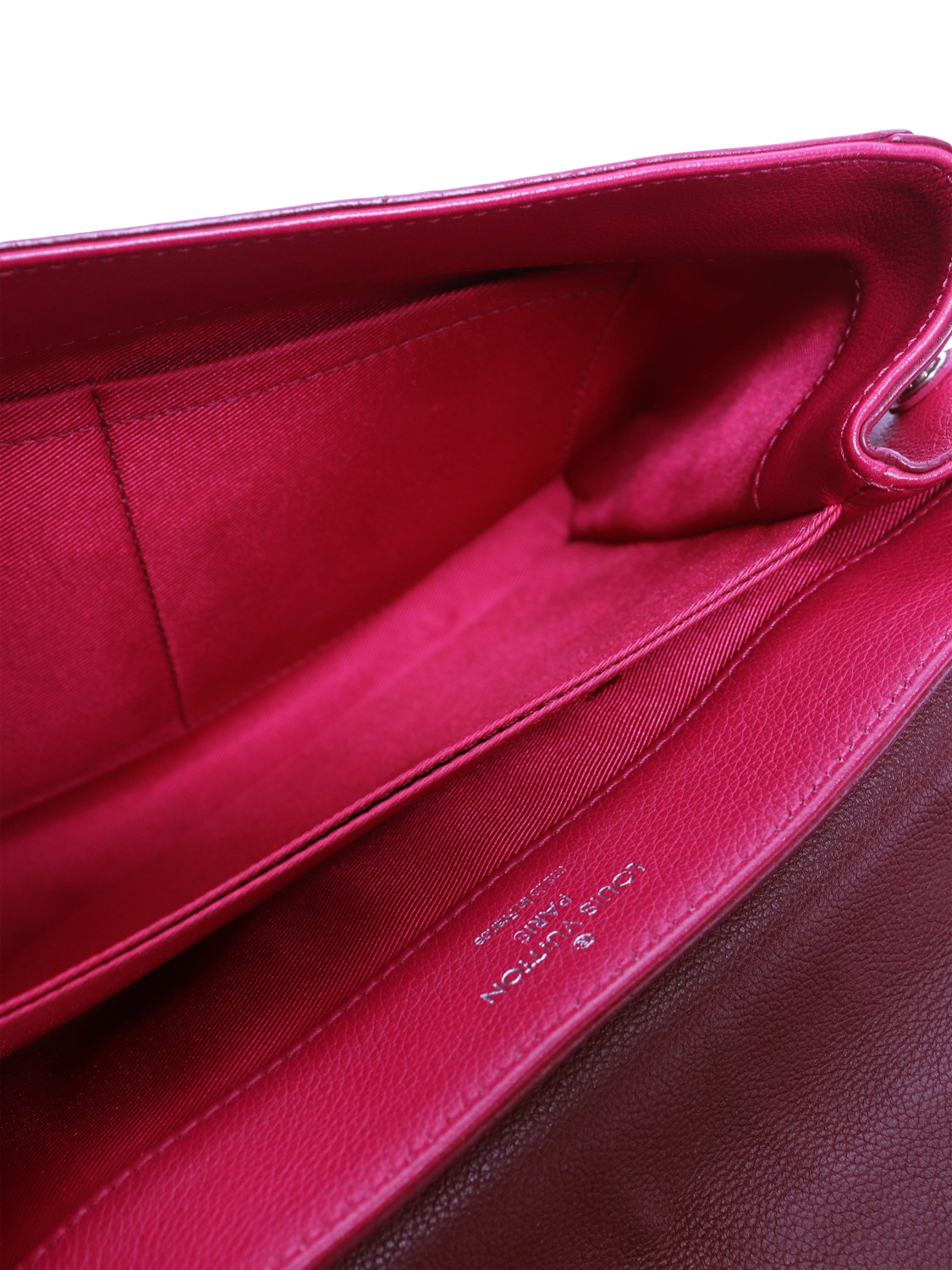 Product image 10 of 10, which shows Pre-loved Louis Vuitton 2015 LockMe Leather Shoulder Bag, Pink
