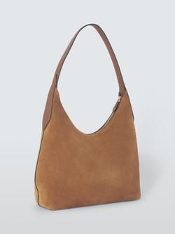 Mulberry Eliza Large Suede Shoulder Bag, Vintage Oak - view 2, Vintage Oak