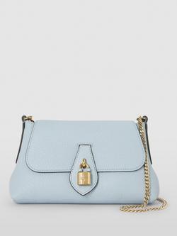 Mulberry Eliza Mini Leather Chain Shoulder Bag, Poplin Blue