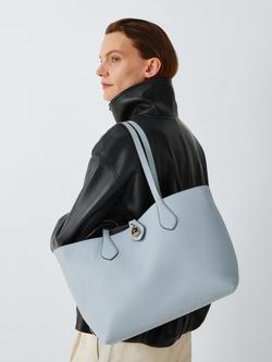 Mulberry Eliza Leather Tote Bag - view 2, Poplin Blue