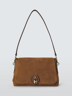 Mulberry Eliza Suede Satchel Bag, Vintage Oak, Vintage Oak