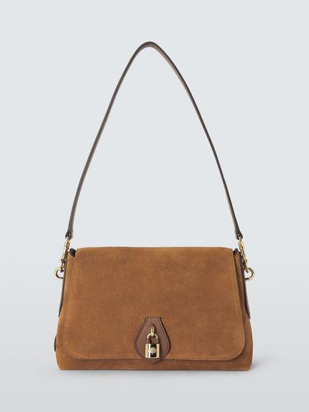 Mulberry Eliza Suede Satchel Bag, Vintage Oak, Vintage Oak
