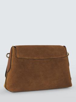 Mulberry Eliza Suede Satchel Bag, Vintage Oak - view 2, Vintage Oak