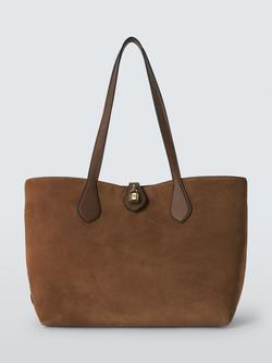 Mulberry Eliza Suede Tote Bag, Vintage Oak, Vintage Oak