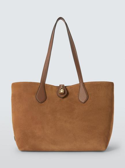 Mulberry Eliza Suede Tote Bag, Vintage Oak, Vintage Oak