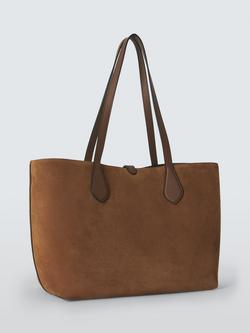 Mulberry Eliza Suede Tote Bag, Vintage Oak - view 2, Vintage Oak