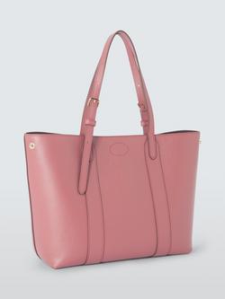 Mulberry Small Bayswater Leather Tote Bag - view 2, Pink Scrumpy