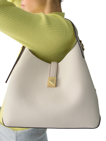 kate spade new york Deco Leather Medium Crossbody Tote Bag - view 2, Cashew Milk