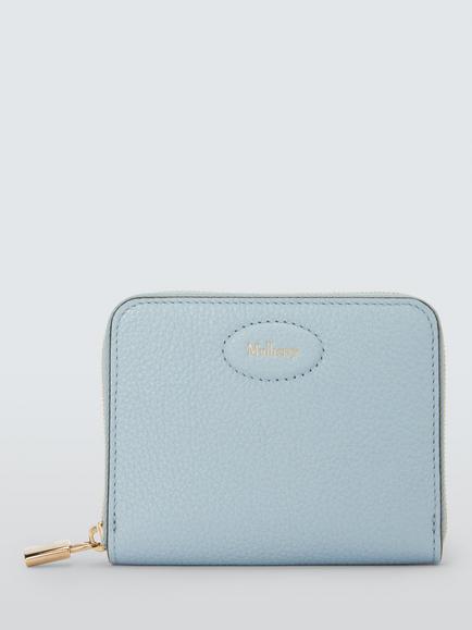 Mulberry Eliza Small Zipped Leather Wallet, Poplin Blue