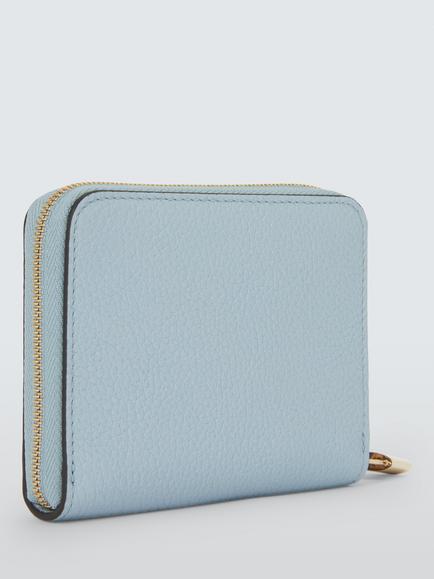 Mulberry Eliza Small Zipped Leather Wallet - view 2, Poplin Blue