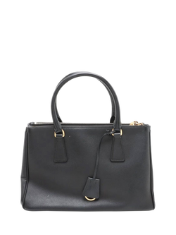 Pre-loved Prada Saffiano Leather Galleria 2-Way Shoulder Bag, Black - view 2, Black