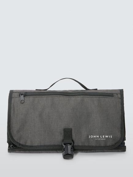 John Lewis Travel Changing Mat, Black, Black