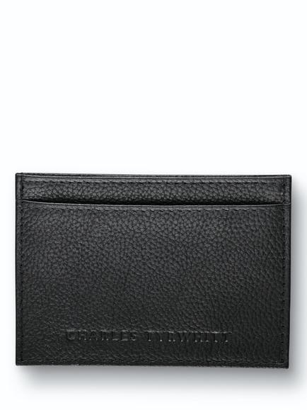 Charles Tyrwhitt Leather Card Holder, Black, Black