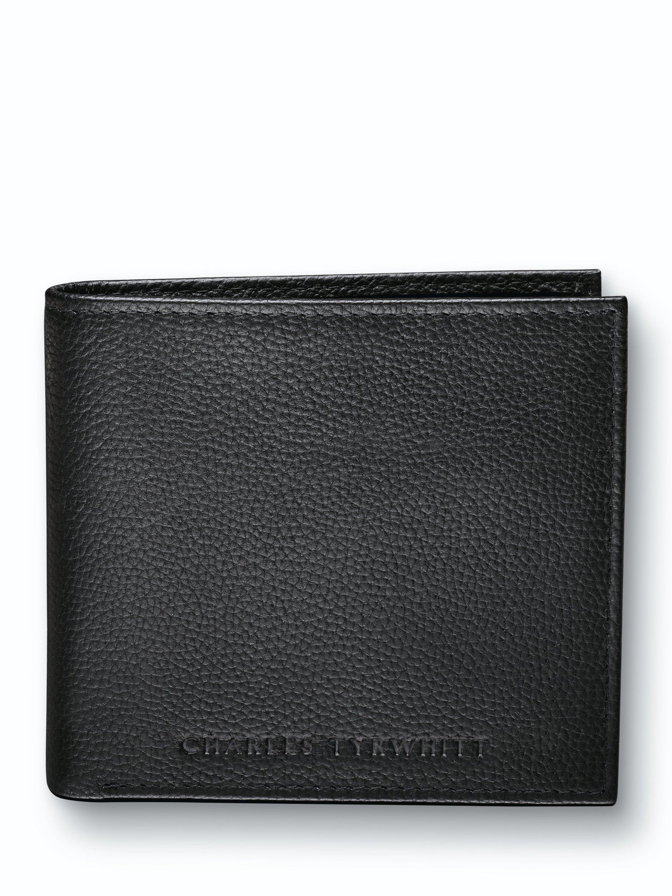Product image 1 of 6, which shows Charles Tyrwhitt Leather Wallet, Black