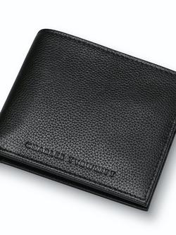 Charles Tyrwhitt Leather Wallet, Black - view 2, Black