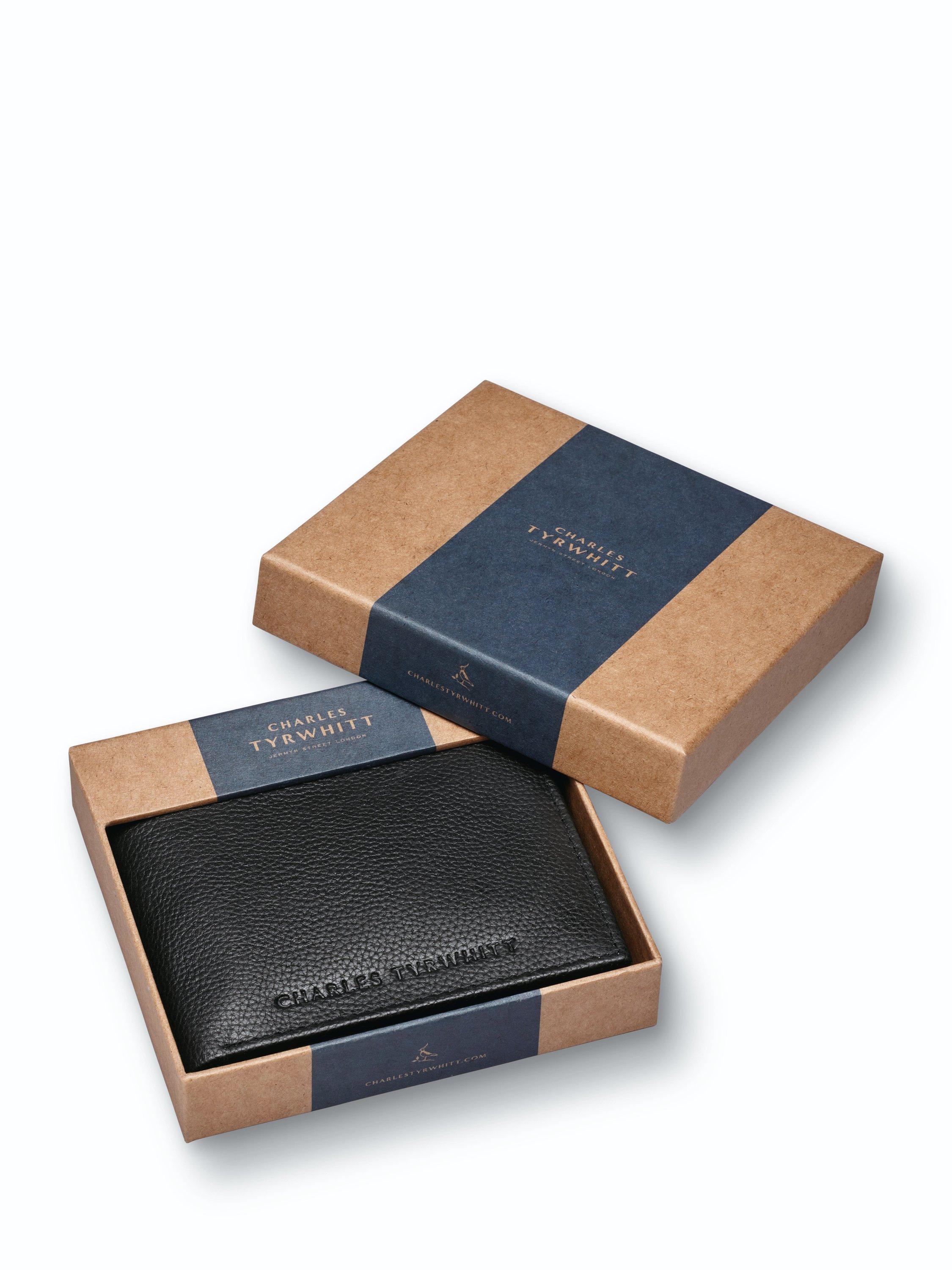 Product image 6 of 6, which shows Charles Tyrwhitt Leather Wallet, Black