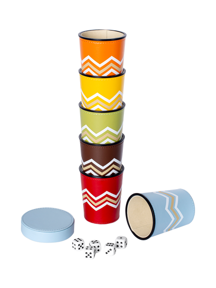 MaisonGames Leather Perudo Set, Multi