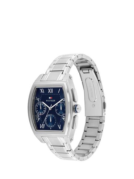 Tommy Hilfiger 1710763 Men's Rectangular Sunray Bracelet Strap Watch, Silver - view 2, Silver