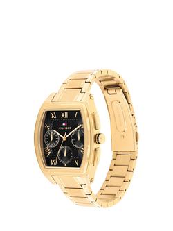 Tommy Hilfiger 1710764 Men's Rectangular Sunray Bracelet Strap Watch, Gold - view 2, Gold