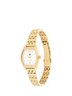 Tommy Hilfiger 1782870 Women's Rectangular Bracelet Strap Watch, Gold - view 2, Gold