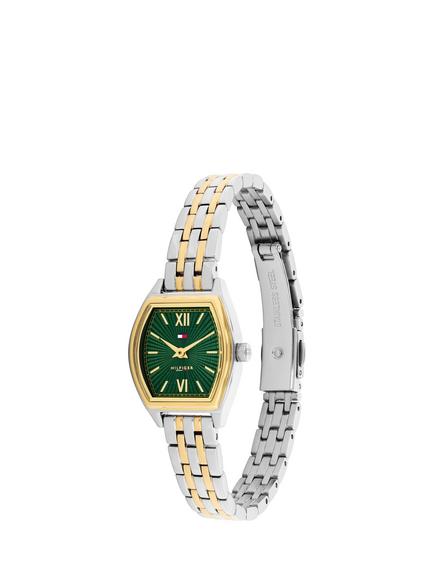 Tommy Hilfiger 1782907 Women's Rectangular Bracelet Strap Watch, Bi-colour - view 2, Bi-colour