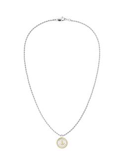 Tommy Hilfiger Men's Stainless Steel Rope Chain Anchor Necklace, Bi-colour - view 2, Bi-colour