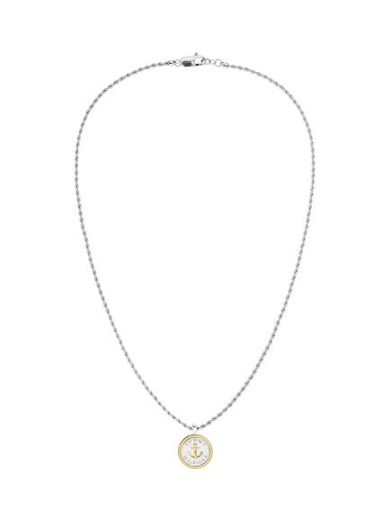 Tommy Hilfiger Men's Stainless Steel Rope Chain Anchor Necklace, Bi-colour - view 2, Bi-colour