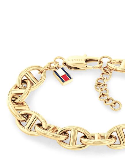 Tommy Hilfiger Link Chain Bracelet, Gold - view 2, Gold