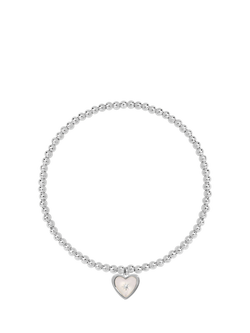 Simply Silver Mother of Pearl Celestial Bracelet, Silver
