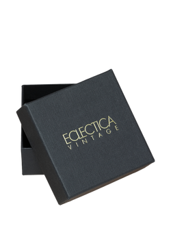 Eclectica Pre-Loved Vintage Rhodium Plated Crystal and Faux Pearl Leaf Brooch, Silver/Cream - view 2, Silver/Cream