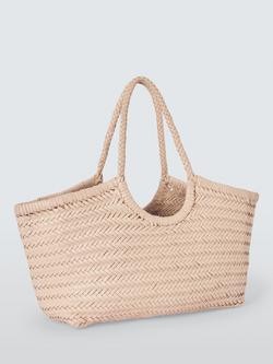 Dragon Diffusion Nantucket Woven Leather Tote Bag, Natural - view 2, Natural