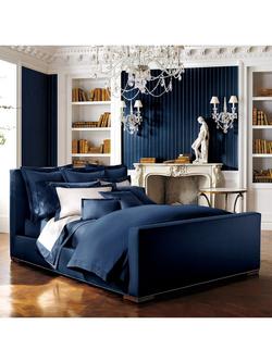 Ralph Lauren Argyle Square Oxford Quilted Pillowsham - view 2, Navy