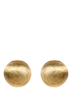 Eclectica Pre-Loved Vintage 18ct Gold Plated Clip-On Earrings, Dated Circa 1980s, Yellow Gold, Yellow Gold