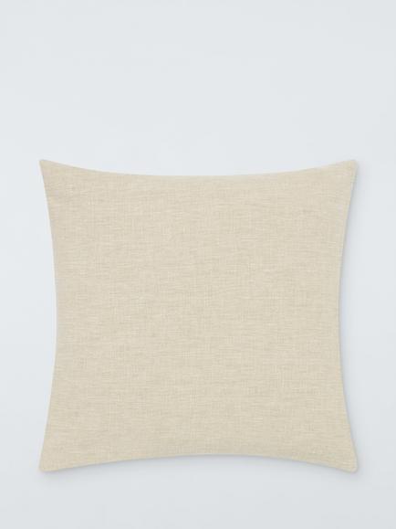 John Lewis Cotton Blend Cushion, Biscuit