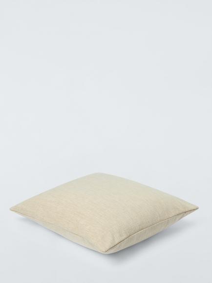 John Lewis Cotton Blend Cushion - view 2, Biscuit