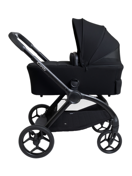 iCandy Core 2 Pushchair, Carrycot & Accessories Complete Bundle - view 2, Black