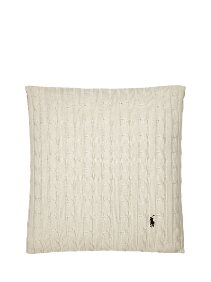 Ralph Lauren Cable Knit Cushion, Off White
