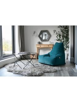 Extreme Lounging Mighty Brushed Suede Bean Bag - view 2, Teal
