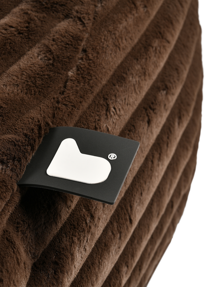 Extreme Lounging Cord Beanbag Chair - view 2, Brown