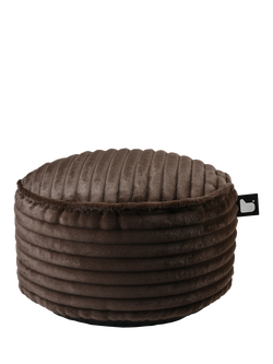 Extreme Lounging Cord Drum Pouffe, Brown