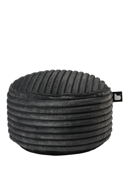 Extreme Lounging Cord Drum Pouffe, Grey