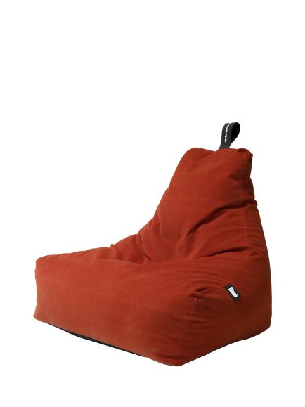 Extreme Lounging Mighty Brushed Suede Bean Bag, Rust