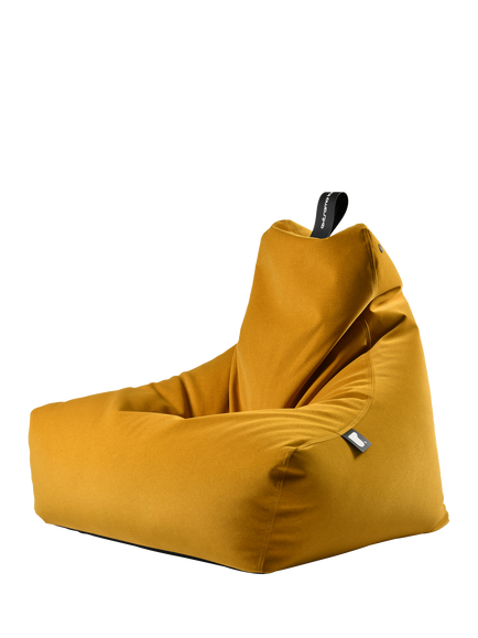 Extreme Lounging Mighty Brushed Suede Bean Bag, Mustard
