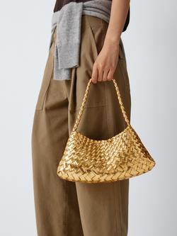 Dragon Diffusion Rosanna Mini Leather Shoulder Bag, Gold - view 2, Gold
