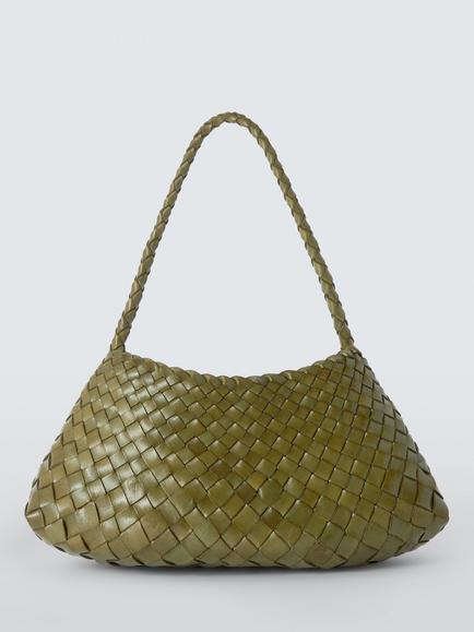 Dragon Diffusion Rosanna Mini Leather Shoulder Bag, Khaki, Khaki