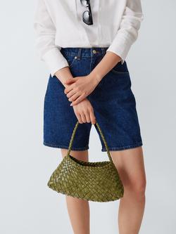 Dragon Diffusion Rosanna Mini Leather Shoulder Bag, Khaki - view 2, Khaki
