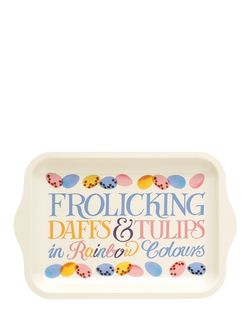 Emma Bridgewater Easter Toast Small Steel Tray, Multi, Pastel