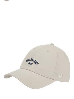 New Balance NB 1906 6 Panel Cotton Baseball Cap, Cream
