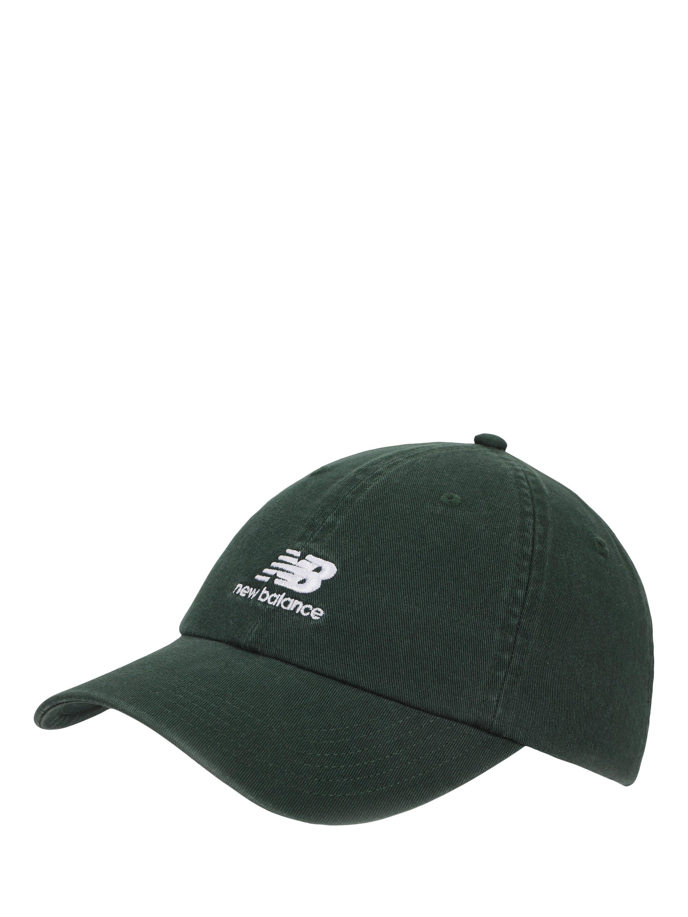 Product image 1 of 3, which shows New Balance 6 Panel Flying Stacked Logo Hat, Green